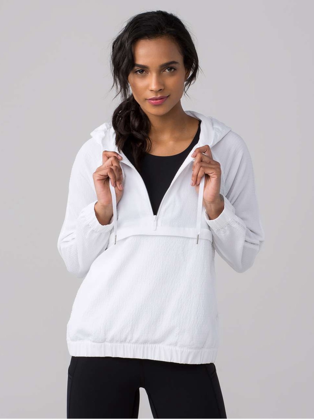Lululemon Pack Light Half Zip Pullover White